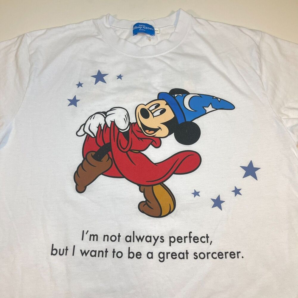 New Tokyo Japan Disney Mickey Mouse Sorcerer T Shirt Sz Mens L